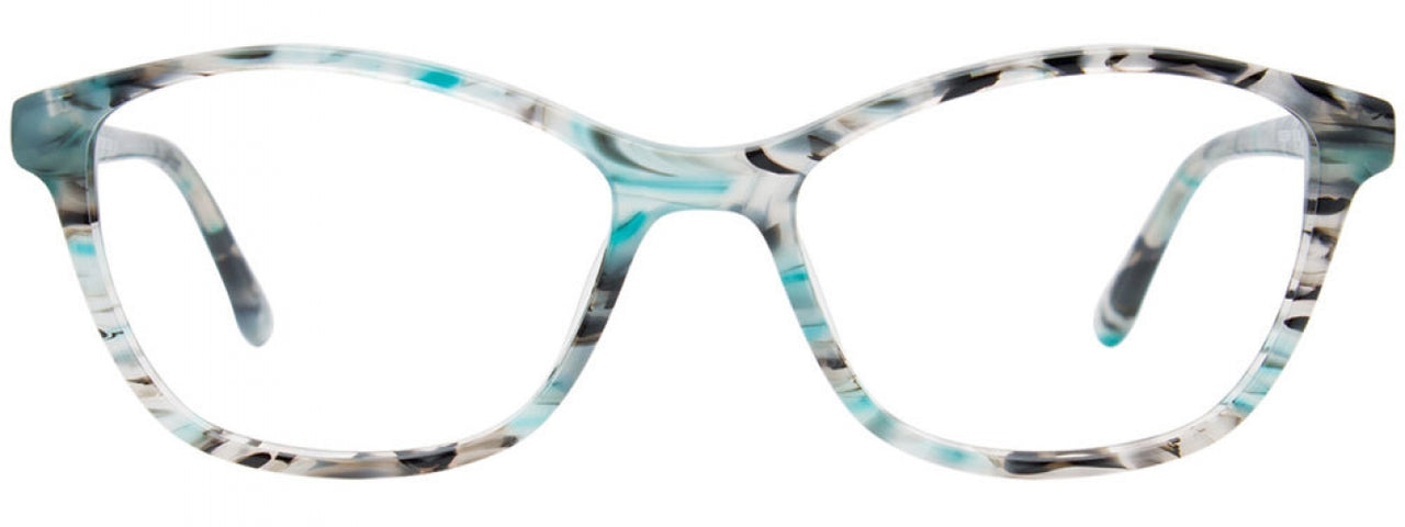 60 - Turquoise & Black Marble Mix