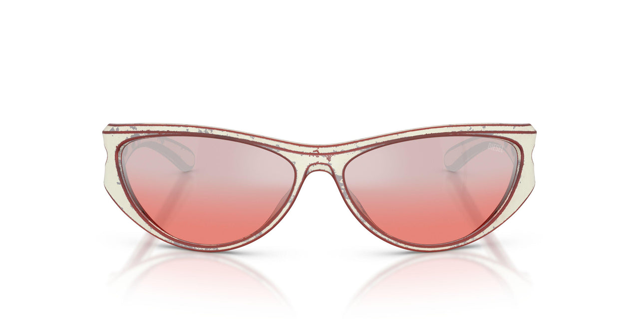 20107E - White - Gradient Mirror Red