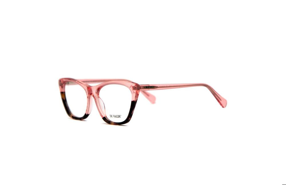 35 - CLEAR PINK+DEMI BROWN BOTTOM