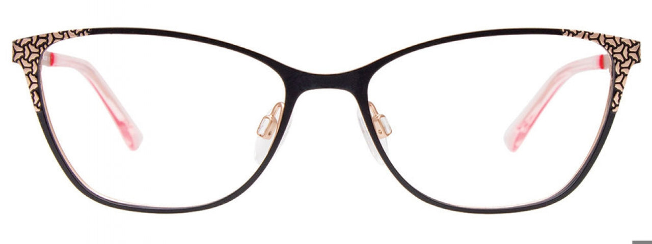 90 - Matt Black & Pink Gold Trim