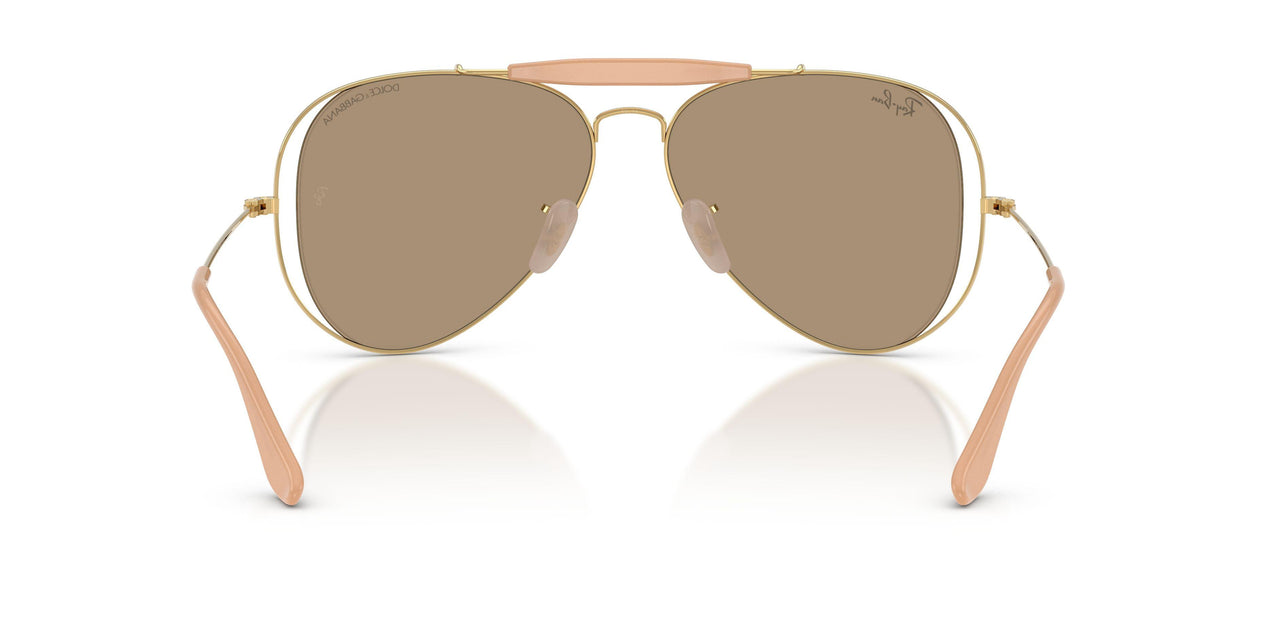 001/7J - Gold - Dark Brown Mirror Rose Gold