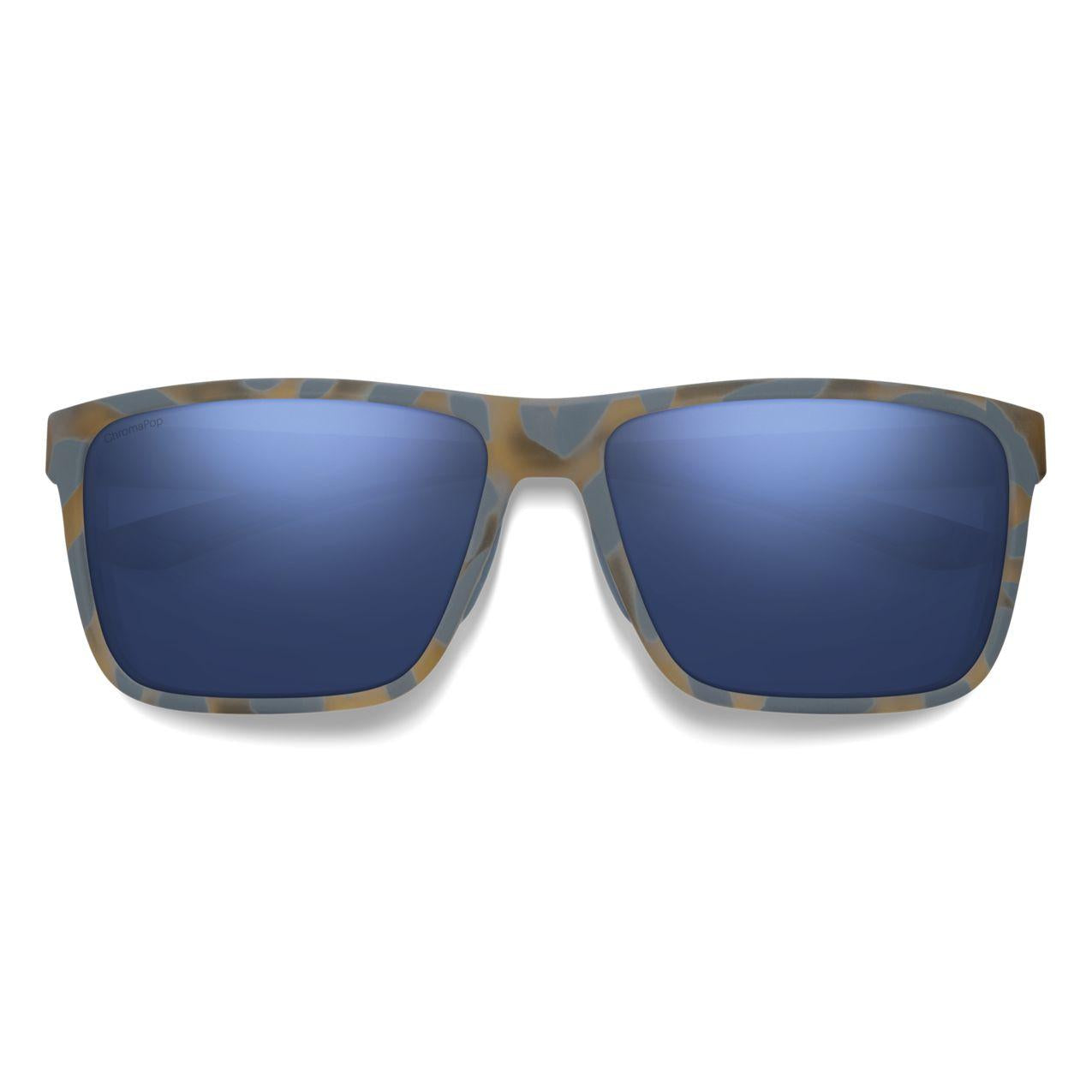 203682U1F614J - Matte Flint - Tarmac Tortoise - ChromaPop Glass Polarized Dark Blue Mirror