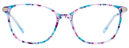 50 - Multicolor Teal & Lilac & Purple/Satin Steel