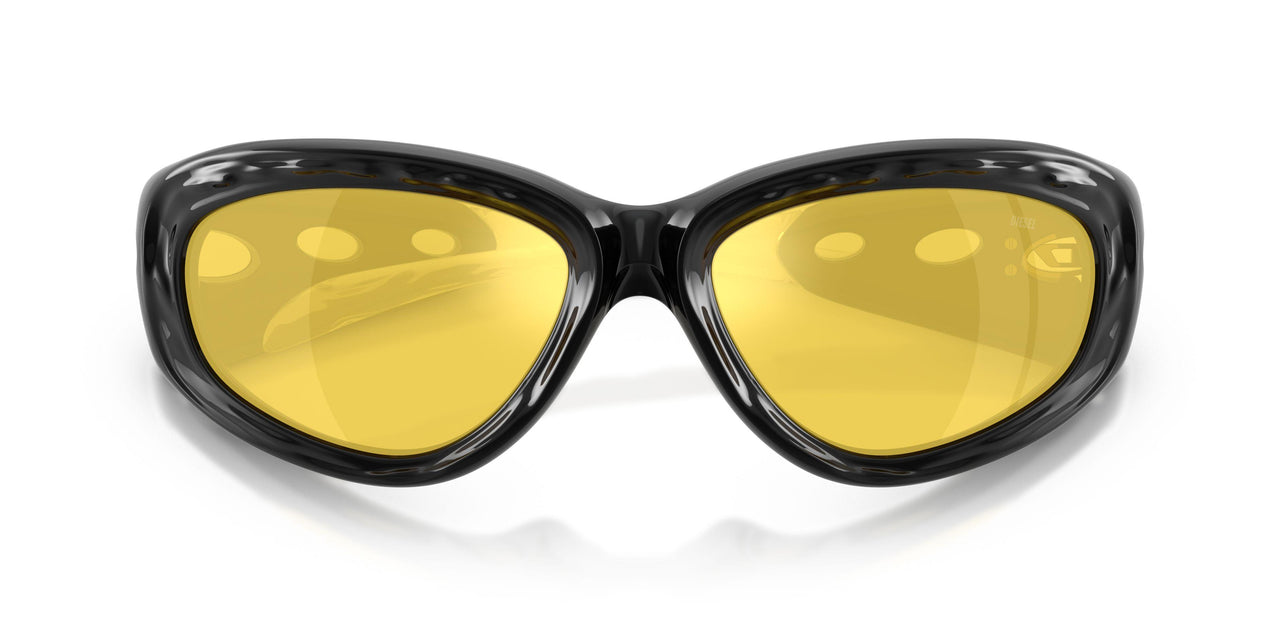 2001V9 - Black - Yellow Mirror Internal Silver