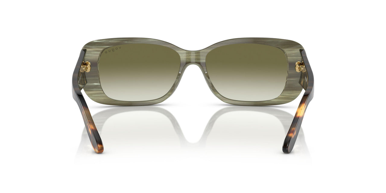 30728E - Green Horn - Clear Gradient Dark Green