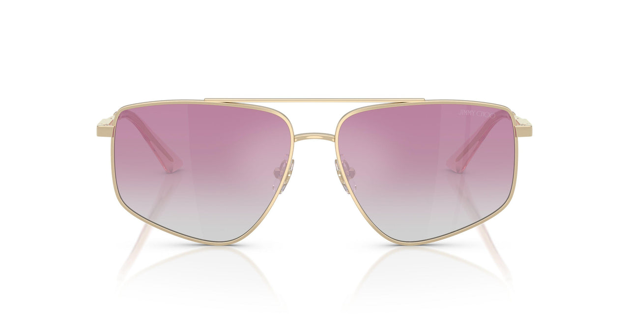 300658 - Gold - Clear Gradient Fuxia Mirror Silver