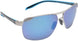 17A - Chrome With Black And Blue Temples - Blue Hawaii