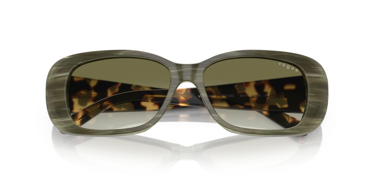 30728E - Green Horn - Clear Gradient Dark Green