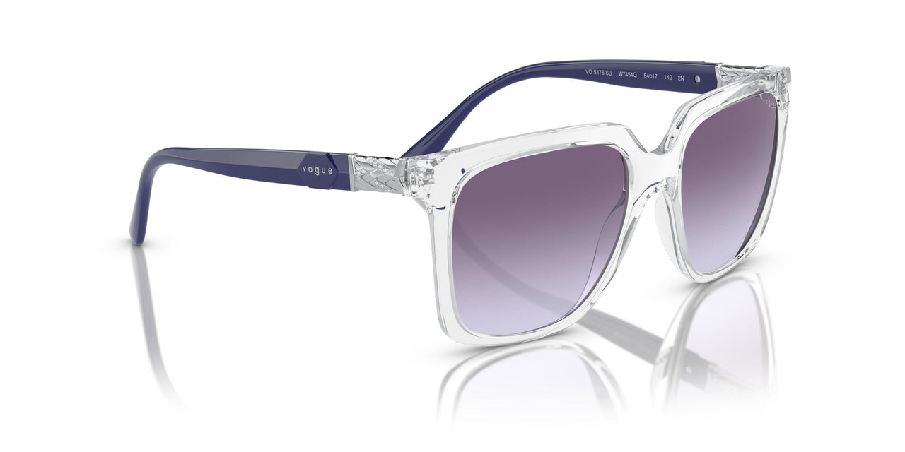 W7454Q - Clear - Violet Gradient Grey