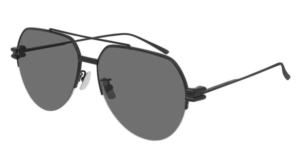 Bottega Veneta BV1046S 001
Metal Double Bridge Pilot Aviator Black Sunglasses New BOTTEGA VENETA BV1046S 001 59mm Matte Black Square  main image 4