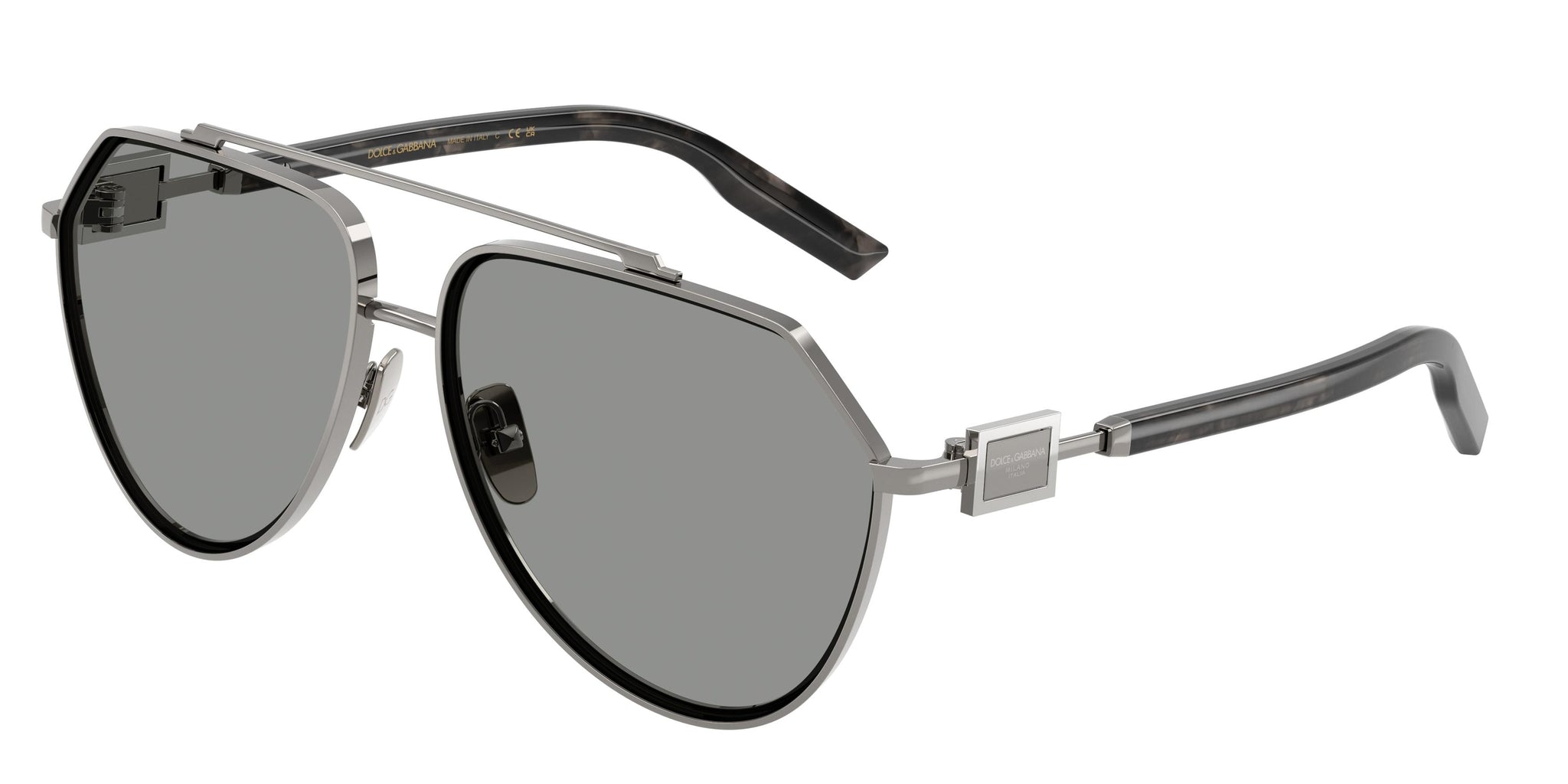 DOLCE&GABBANA　D&G Dolce & Gabbana™ DG2315 Aviator Sunglasses | EyeOns.com