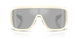 50026G - White - Clear Mirror Silver
