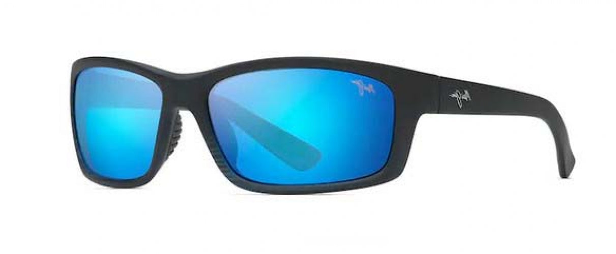 08C - Matte Translucent Blue Black With Stripe - Blue Hawaii