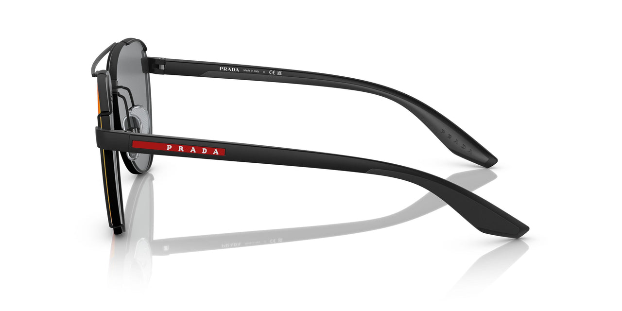 1BO08F - Black - Dark Grey Mirror Blue/red