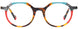 10 - Multicolor Multipattern Tortoise & Red
