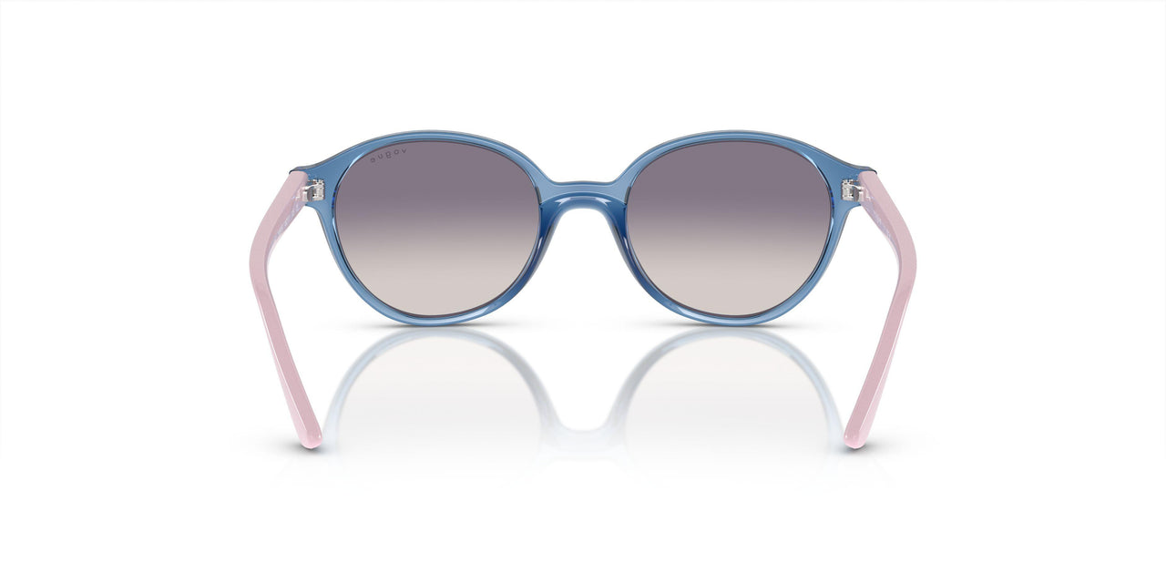 28387B - Blue - Clear Grad Lt Blue Mirr Silver