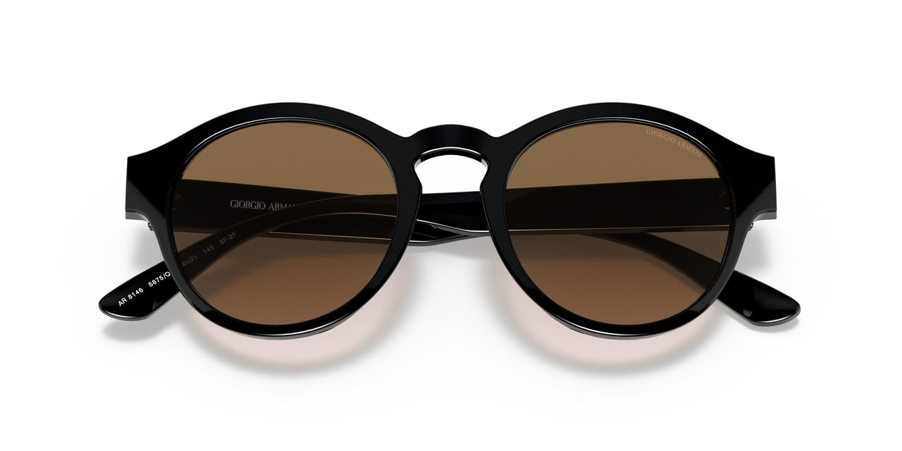 5875Q4 - Black - Clear Gradient Brown Photo