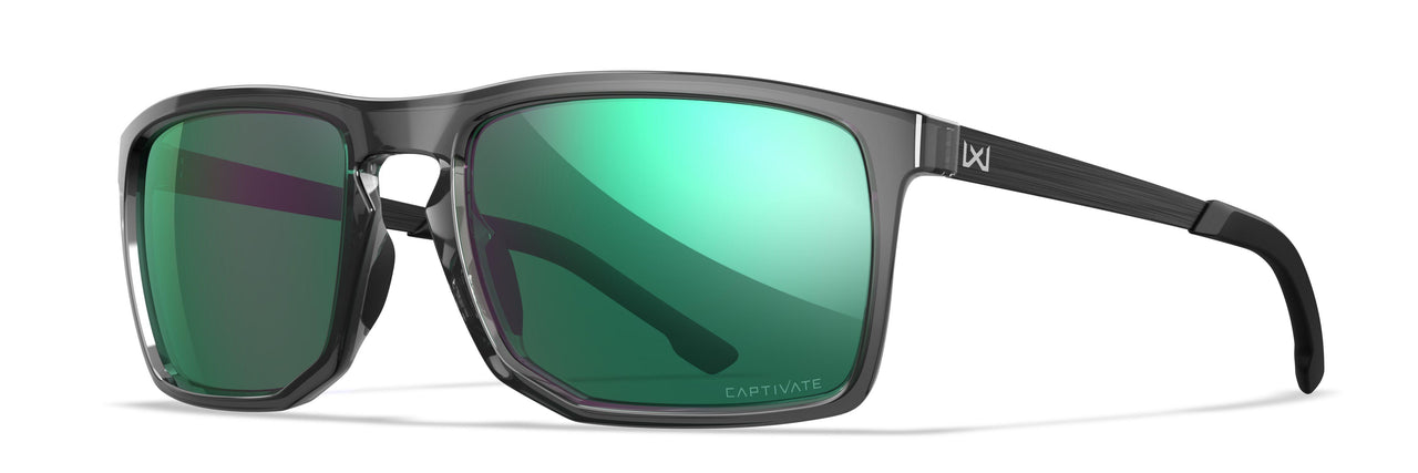 AC6AXE07 Captivate Polarized Green Mirror / Gloss Crystal Grey