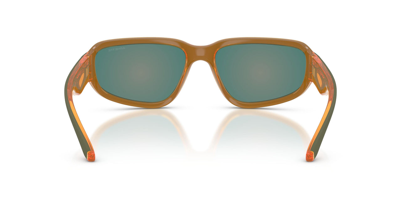 30066Q - Green - Grey Mirror Orange/yellow 