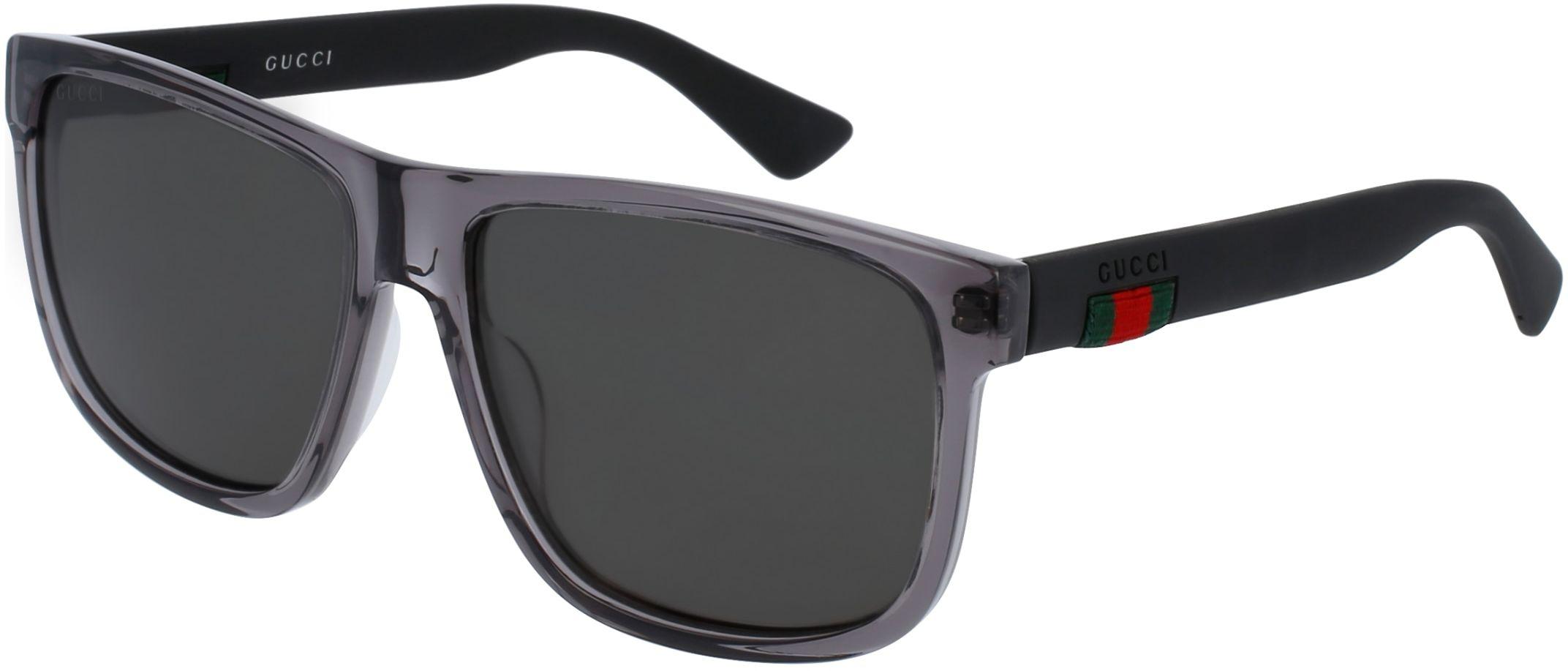 New - ?Authentic Gucci Sunglasses GG0460S 001 Black Gray Gradient Gucci GG0010S L (58 - 16) with Grey lenses and Black frame  main image 2