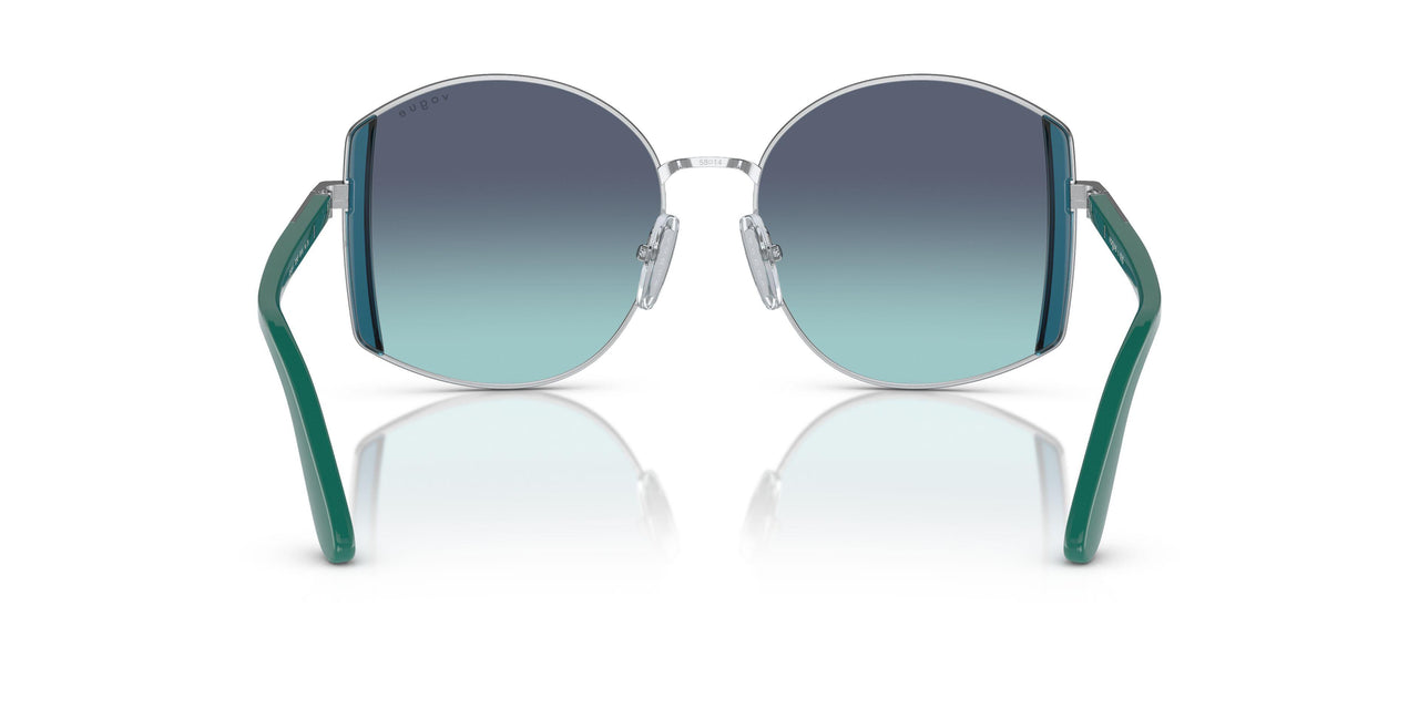 323/4S - Silver - Azure Gradient Dark Blue