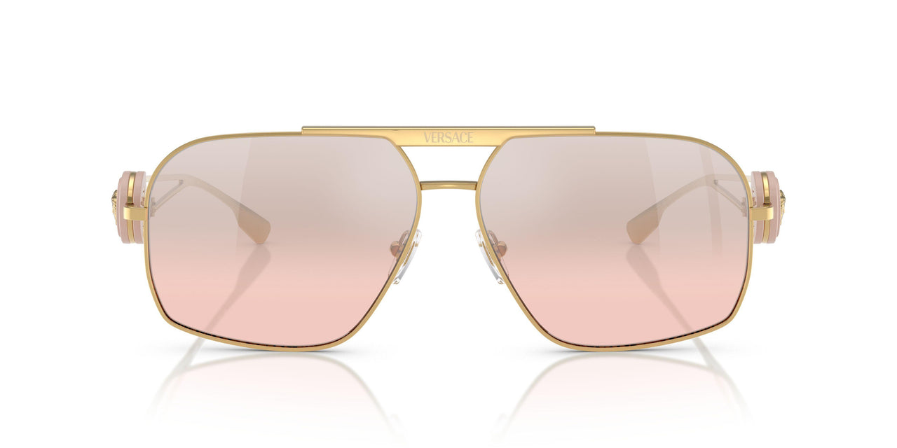 10027E - Gold - Light Pink Mirror Gradient Silver