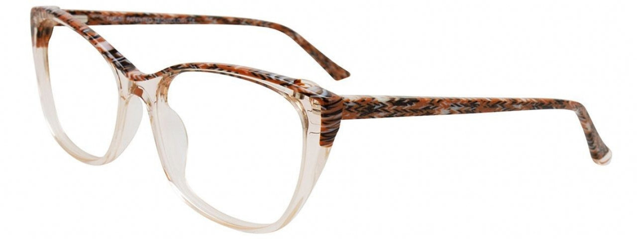 10 - Brown Marbled & Crystal Light Brown / Brown Marbled