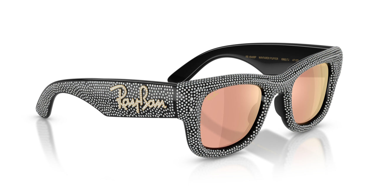 68657J - Black - Dark Brown/rose Gold