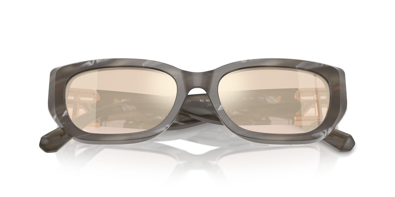 61754E - Black - Brown Gradient Mirror Gold
