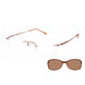 Charmant Pressure Mount TI16733 Eyeglasses
