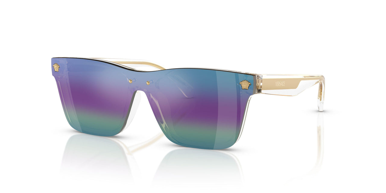 148/P1 - White - Dark Brown Mirror Rainbow