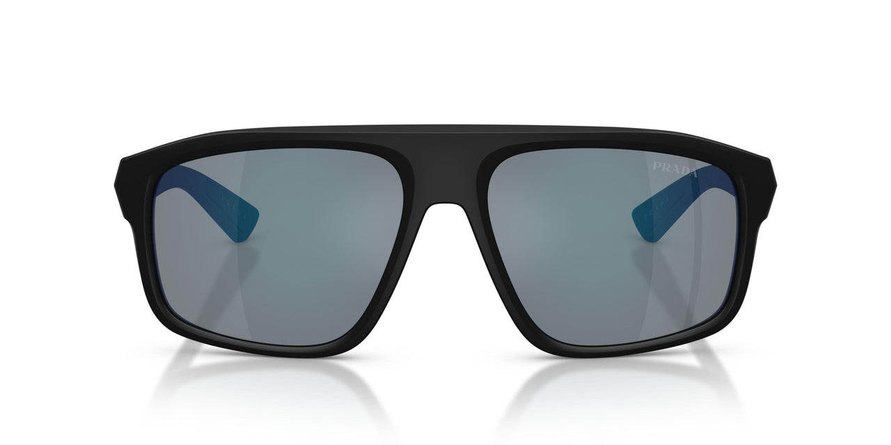 1BO08F - Black - Dark Grey Mirror Blue/red