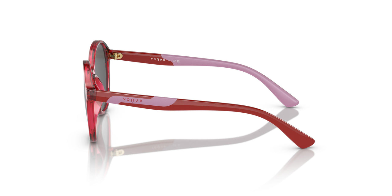 306687 - Transparent Dark Red - Dark grey