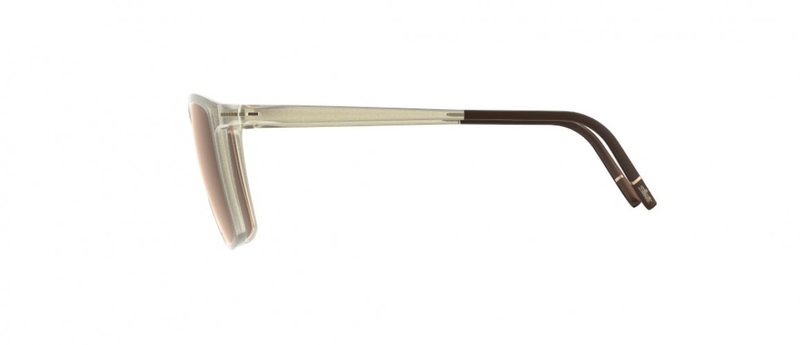 8530 - IVORY / BROWN - Glossy Caramel Mirror