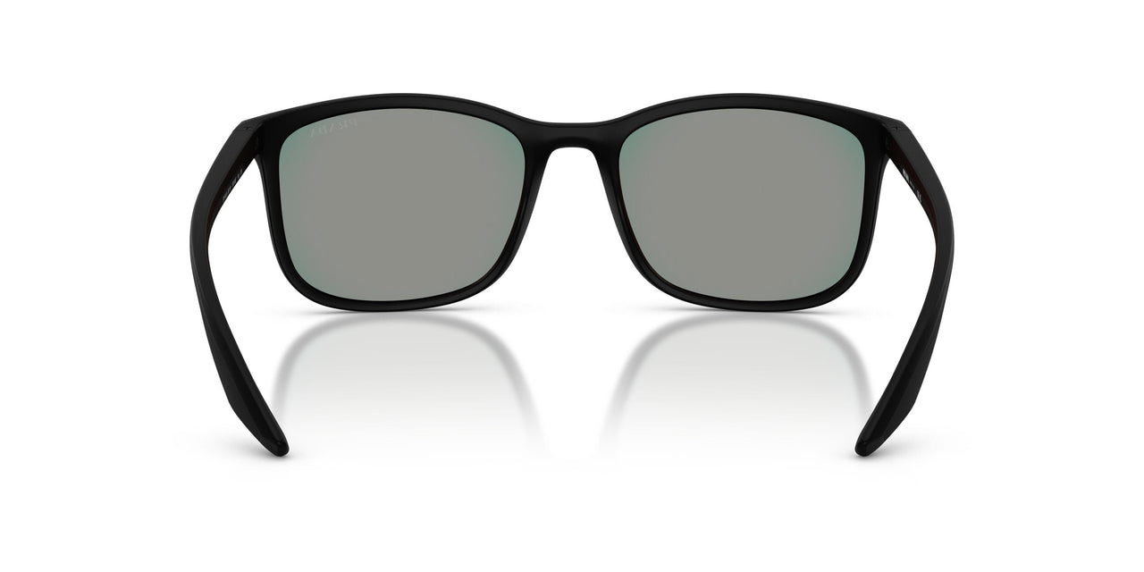 1BO08F - Black - Dark Grey Mirror Blue/red