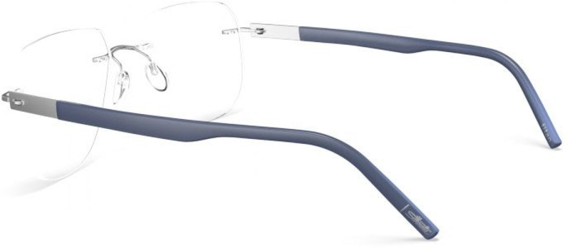 7000 - Rhodium / Navy Blue
