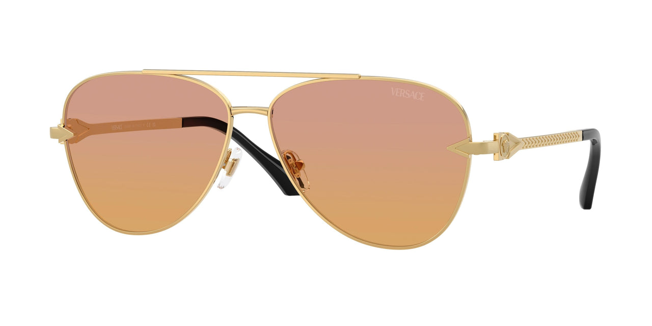 1002EL - Gold - Clear Fifty Orange/dark Pink