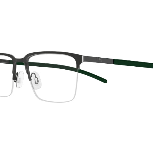 008 - Gunmetal/Green - Transparent