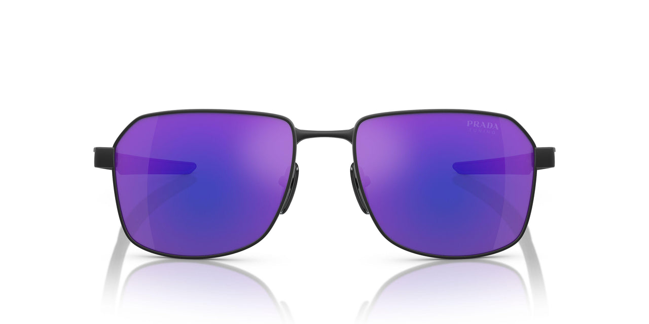 DG005U - Black - Dark Blue Violet Mirror