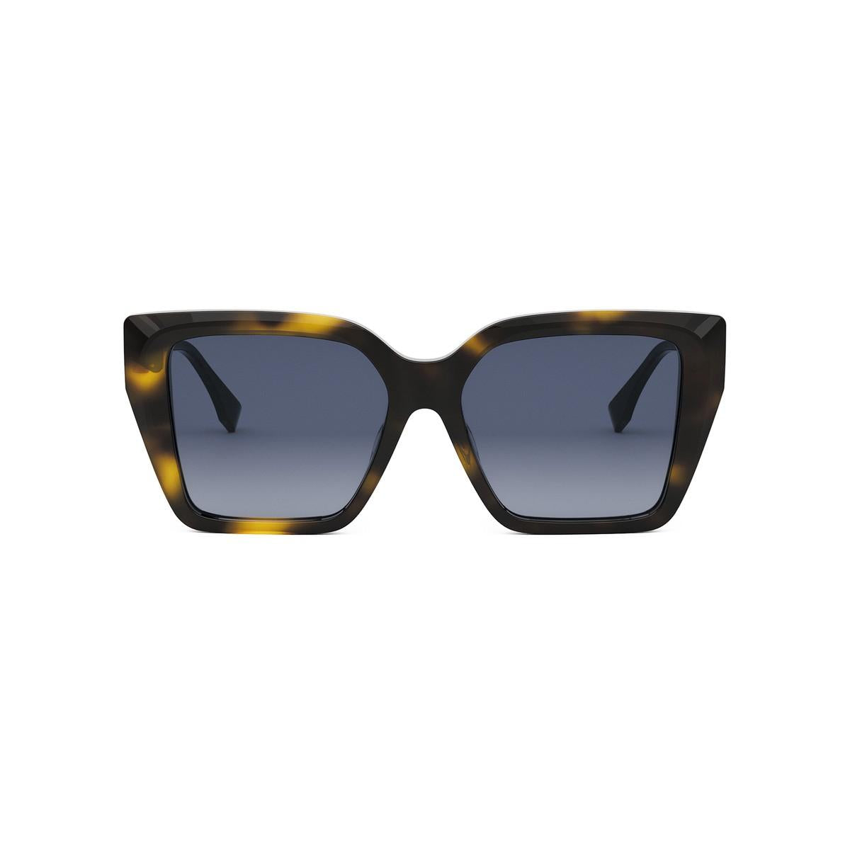 52W - Acetate Shiny Havana - Blue Gradient