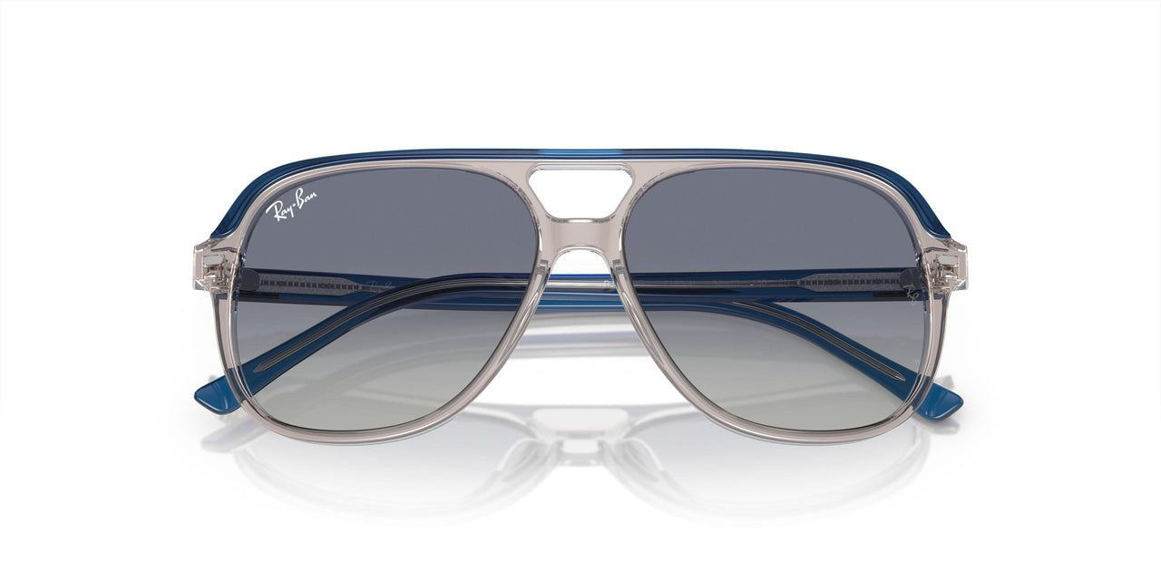 71554L - Top Dark Blue & Brown & Light Grey - Grey/blue