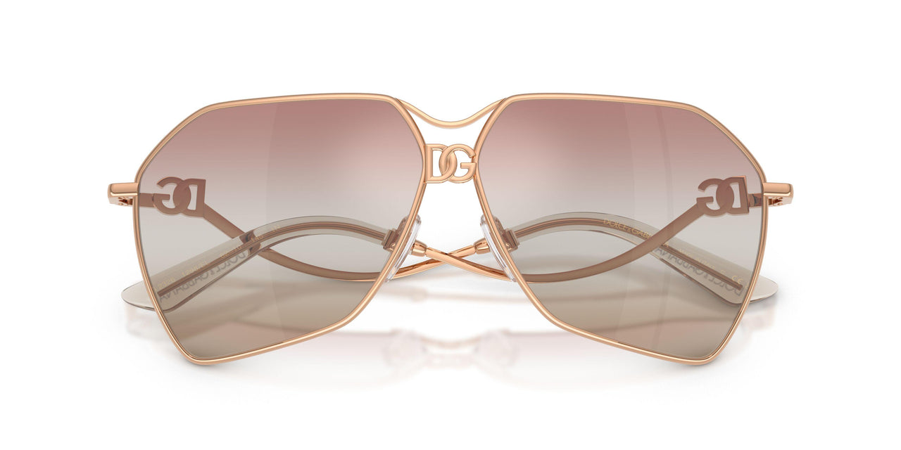 1298EL - Gold - Pink Gradient Brown Mirror