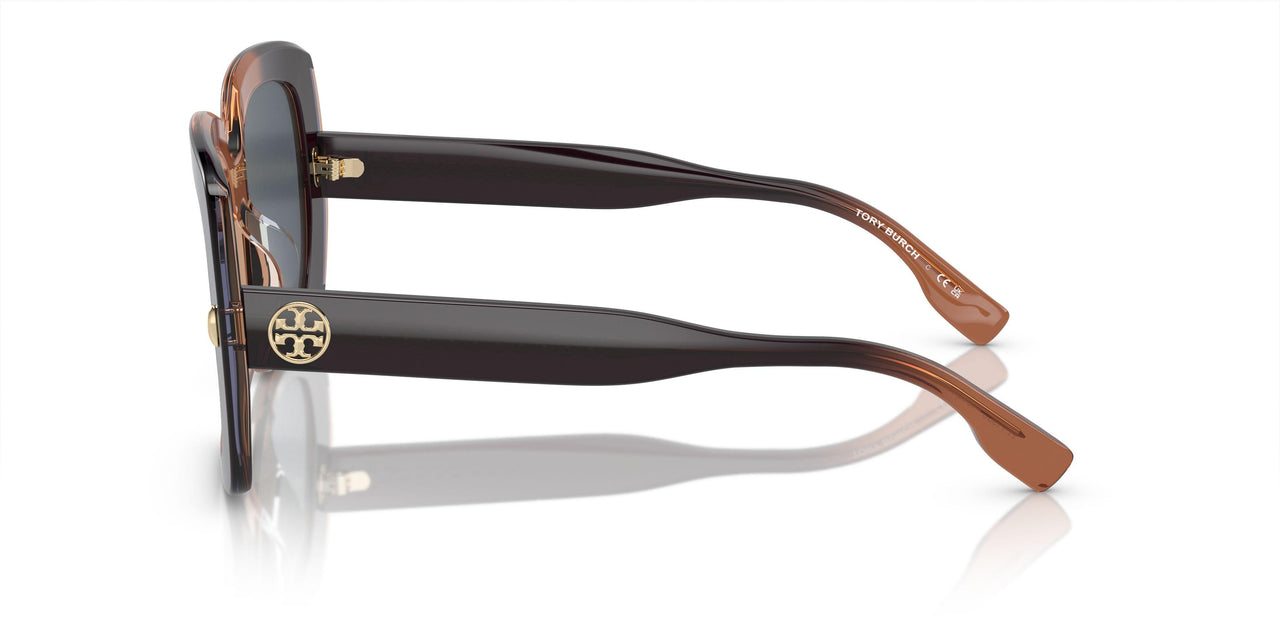 19405A - Black/white Tortoise - Light Brown Mirror Gold