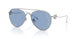 3045AM - Silver - Light Blue Tampo Flower Silver