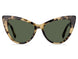 0086-QT - Dark Havana - Green Lens