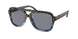 394155 - Blue Brown Block Tortoise - Blue Solid