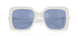 100355 - White - Light Blue Mirror Silver