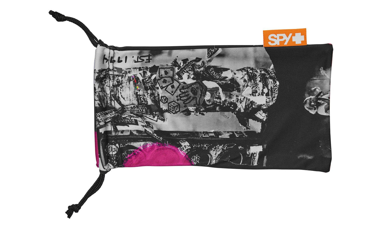 0000059 - Matte Black - Happy Gray Green with Pink Mirror