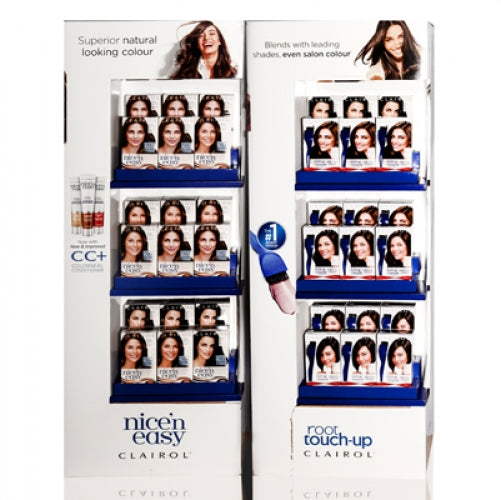 Clairol Nice 'n Easy Root Touch Up Floor Stand Display 48