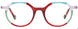 30 - Multicolor Multipattern Red & Teal